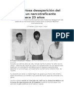 La Misteriosa Desaparición Del Doble de Un Narcotraficante Muerto Hace 23 Años