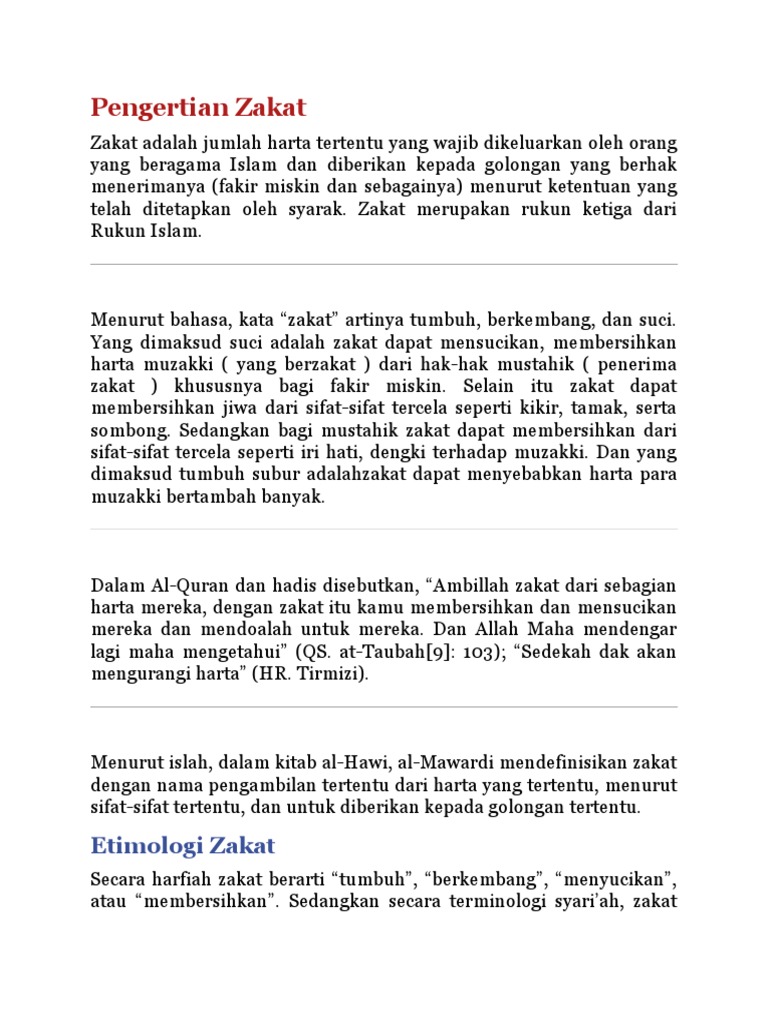 Materi Zakat Pdf