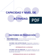 Capacidad y Nivel de Actividad