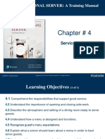 Chapter # 4: The Professional Server A Training Manual