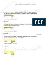 Cuestionario de Preguntas Sobre Auditoria y Revisión Por La Alta Dirección Del SG-SST