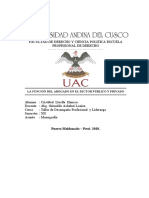 Cristobal Lloclle Hancco - Funcion Del Abg - en El Sector Publico y Privado