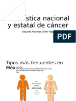 Estadística nacional y estatal de cáncer