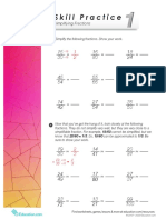 Skill Practice: Simplifying Fractions