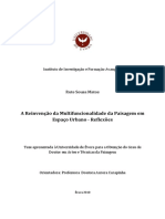 A Reinvenção Da Multifuncionalidade Da Paisagem Rural em - Espaço Urbano