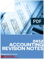Accounting 0452 Revision Notes For The y PDF