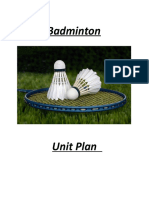 Unit Plan Badminton 1