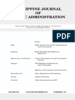Philippine Journal OF Public Administration: Articles Ilago