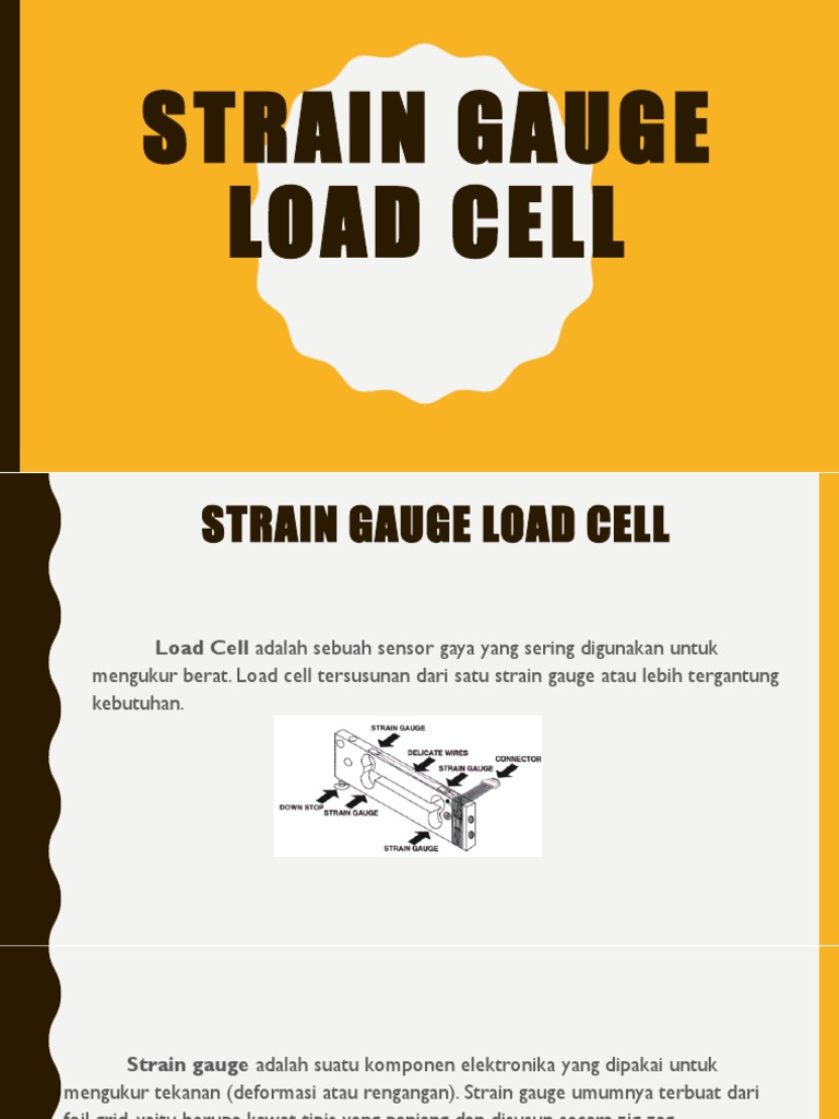 Prinsip Kerja Strain Gauge Load Cell | PDF | Sains & Matematika | Komputer