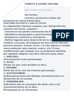 Adaptemos Un Cuento A Guión Teatral