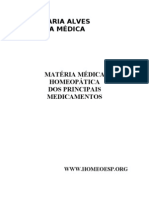 Matéria Médica Dos Principais Medicamentos Homeopáticos