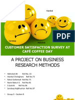 Customer Satisfaction Survey at Café Coffee Day