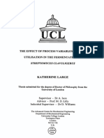 The Effect of Process Variables On Lipid Utilisation in The Fermentation of