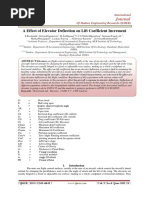 A Effect of Elevator Deflection On Lift PDF