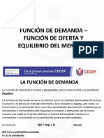 FUNCIONES DE OFERTA Y DEMANDA-EQUILIBRIO DEL MERCADO
