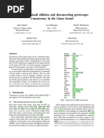 Frightening Small Children and Disconcerting Grown-Ups: Concurrency in The Linux Kernel