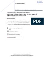 Communicating The Inevitable: Climate Awareness, Climate Discord, and Climate Research in Peru's Highland Communities