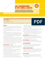 Operational Guidelines For The Use of Shell Ulsfo: Storage