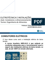 AULA 6 - dimensionamento de eletrodutos e condutores