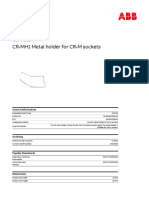 1SVR405659R1100 CR mh1 Metal Holder For CR M Sockets PDF