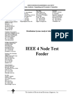 IEEE 4 Node Test Feeder: Distribution System Analysis Subcommittee