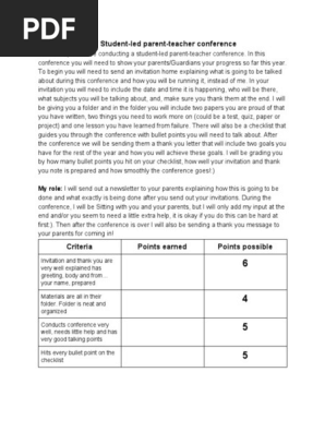 parent teacher conference