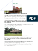 1. Rumah Adat Jawa Tengah "Joglo