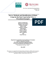 Survey Methods and Identification of Ethnic Crops For The East Coast in The USA: A Procedural Synopsis