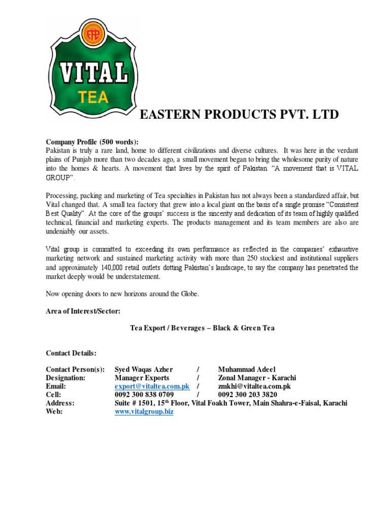Vital Tea PDF | PDF