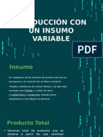 Producción Con Un Insumo Variable (Economía)