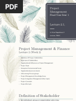 Lecture 2 Project Management - 1a For Students