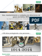 Uso Mantenimiento y Cuidados de Detectores de Gases Portátiles MSA 2020 PDF