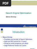 Search Engine Optimization: Steve Kinney