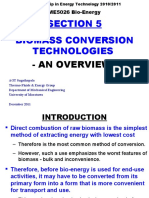 Section 5 Biomass Conversion Technologies: - An Overview