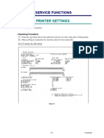 Printing Printer Settings: Chapter 4 Service Functions