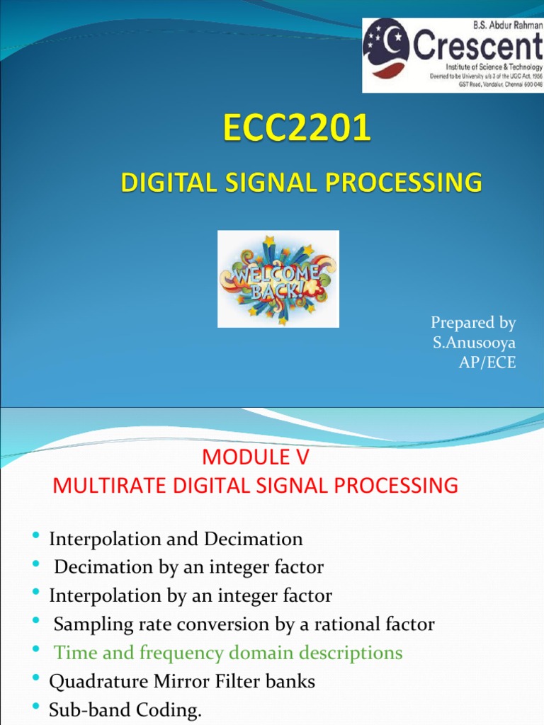 Spectrum of the Downsampled Signals Understanding Aliasing Effects and