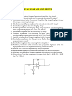 Latihan Soal 2. Op Amp, Filter