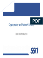 Cryptography and Network Security: UNIT I Introduction