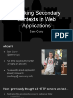 Attacking Secondary Contexts in Web Applications
