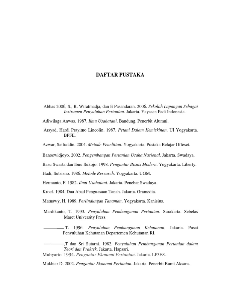 DAFTAR PUSTAKA Penelitian | PDF | Kesehatan Holistik | Sains & Matematika