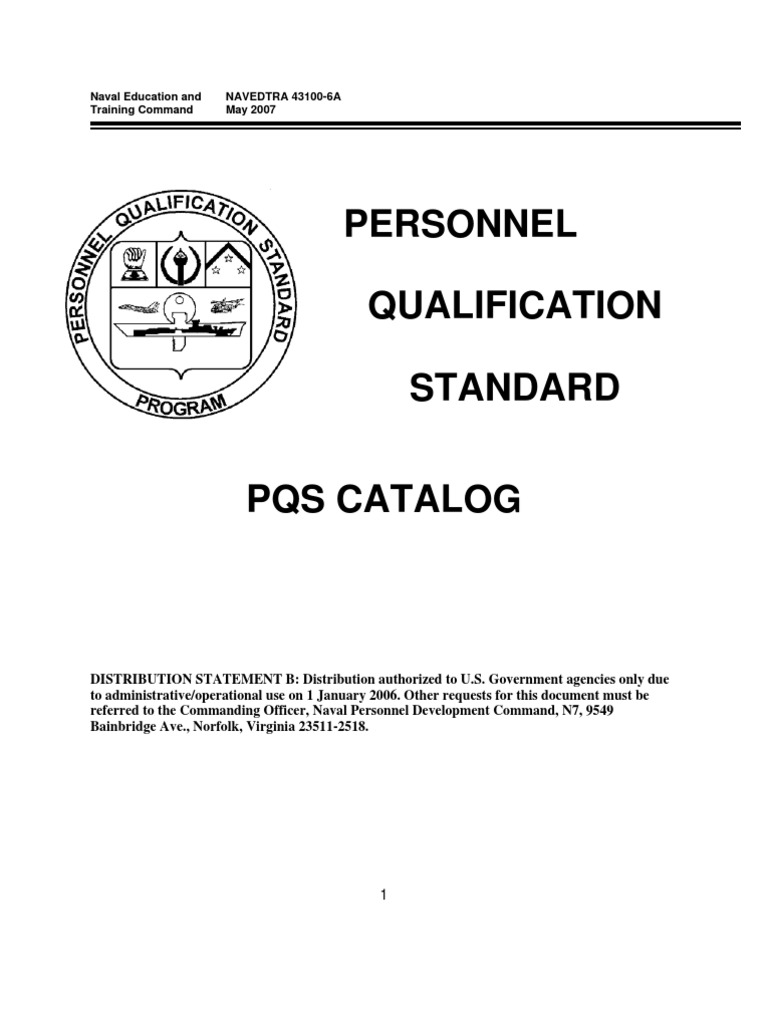 PQS Catalog | Naval Aviation | Navies