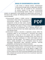 Tools and Technique of Environmental Analysis