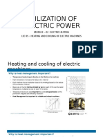 Utilization of Electric Power: Module - 02 Electric Heating Lec 05 - Heating and Cooling of Electric Machines