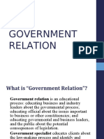 Government Relation