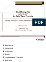 Block Floating Point Interval ALU For Digital Signal Processing