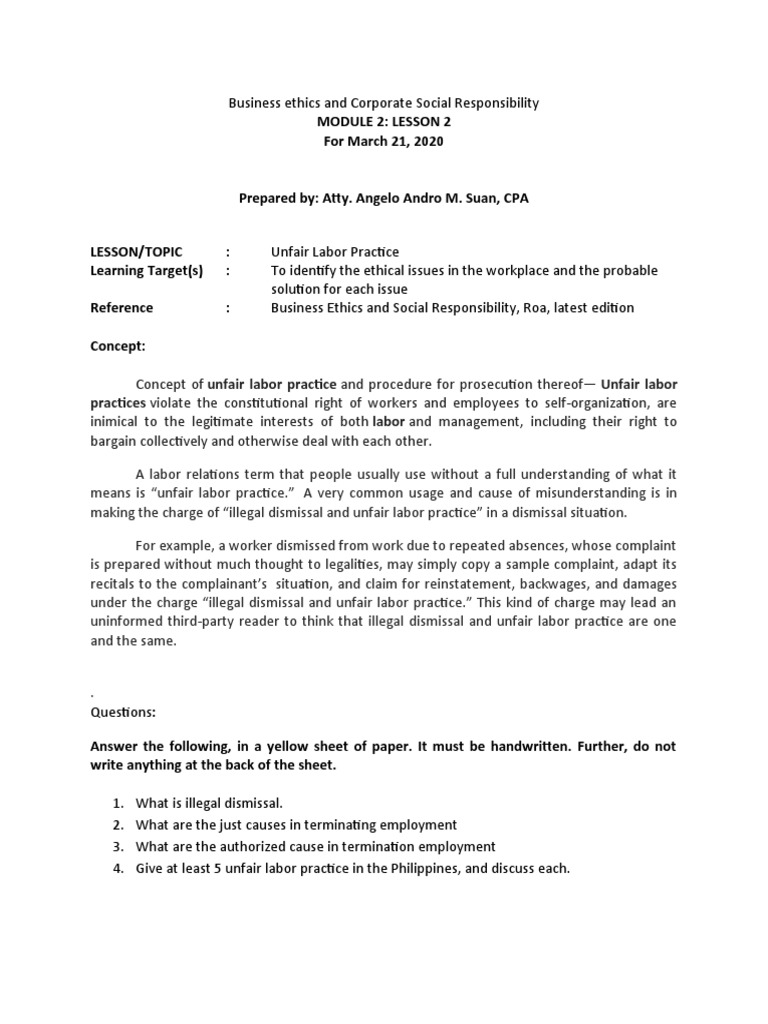 CSP - Module 2 (March 22, 2020) | PDF