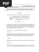 Solution 4 & 5: Ntnu TMR 4195 Design of Offshore Structures