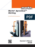 Martin Apronseal Skirting: Operator'S Manual M3248