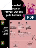 Rekomendasi Penanganan Penyakit COVID 19 Pada Ibu Hamil Infografis