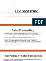 Sales Forecasting